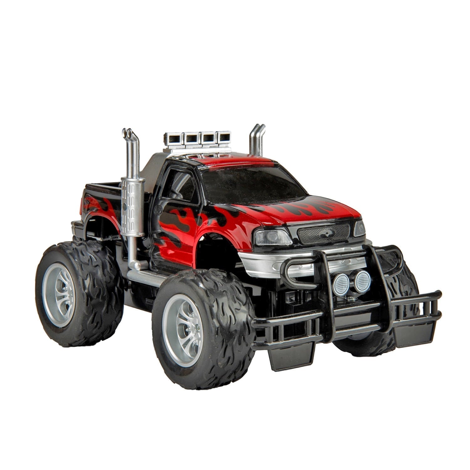 Remote Control Big Wheel Beast Monster Truck Pickup Toy Vehicle 1:16 Scale with Headlights RC Off Road Truck Toy Gift for Boys Kids